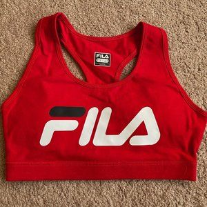 Fila women's red sportsbra (S)